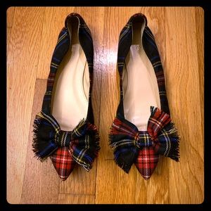 J crew Tartan Lottie Flat 8.5